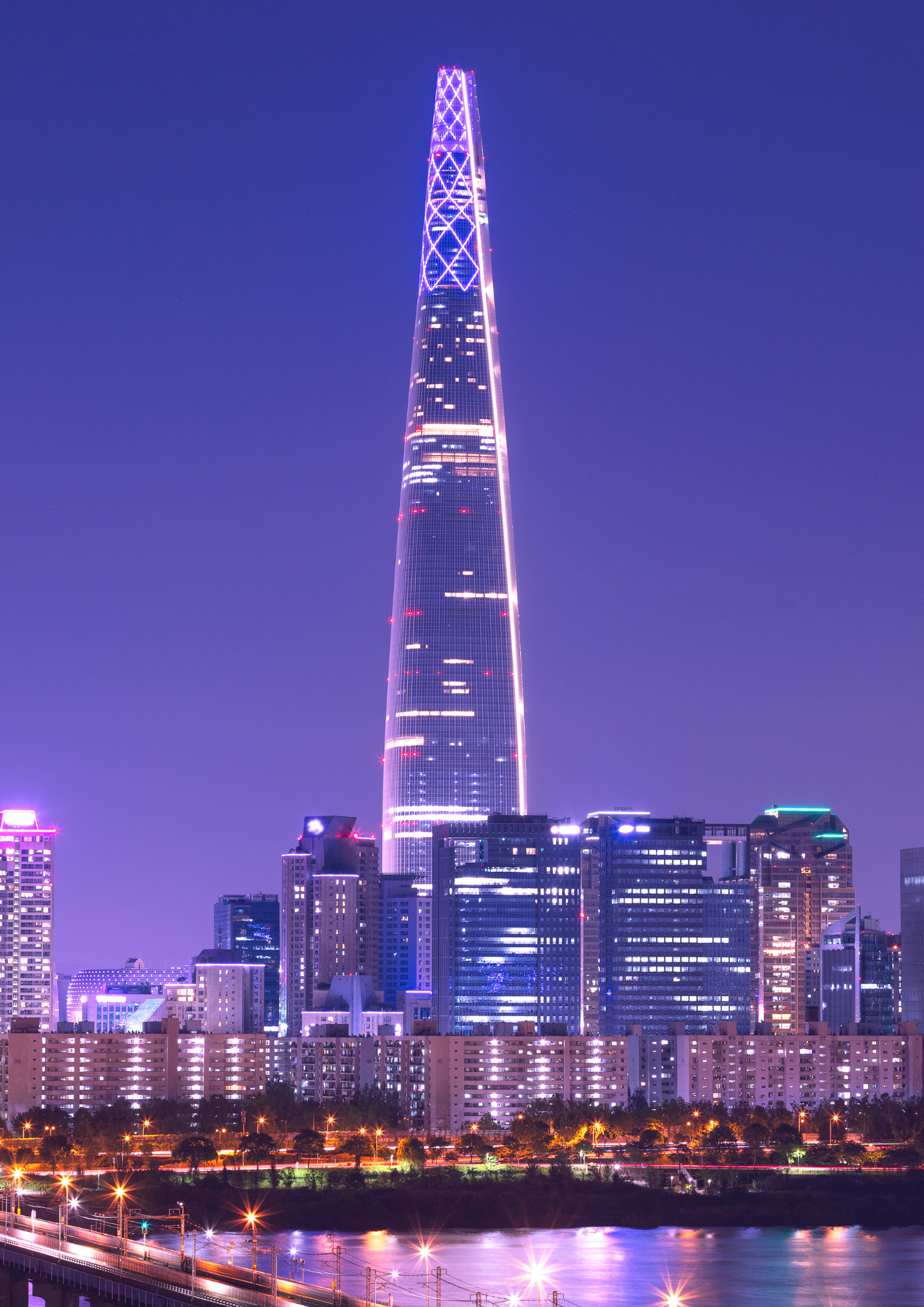 Seoul skyline at night